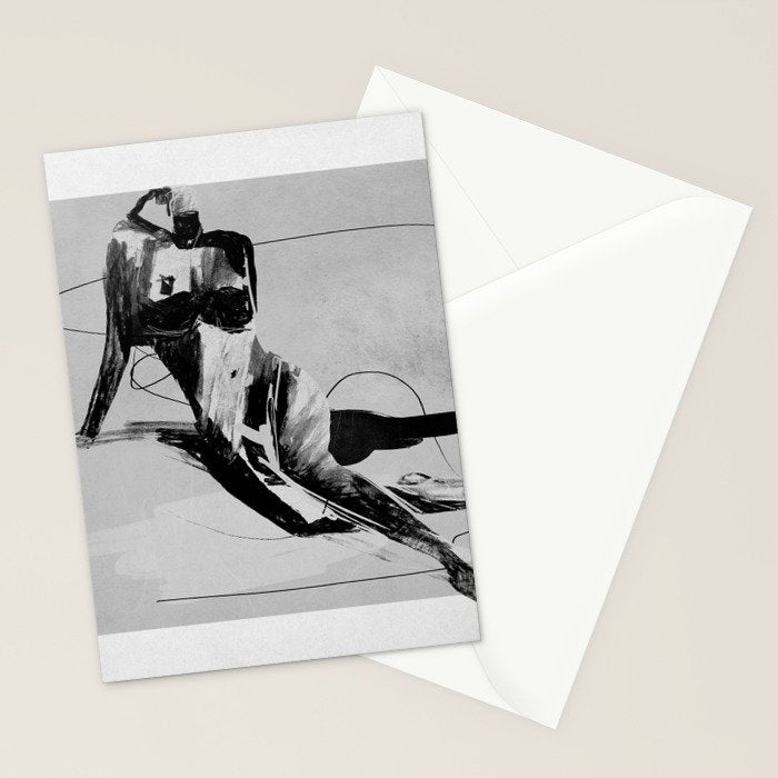 Female Figure 3 Stationery Card Gallery Image 2