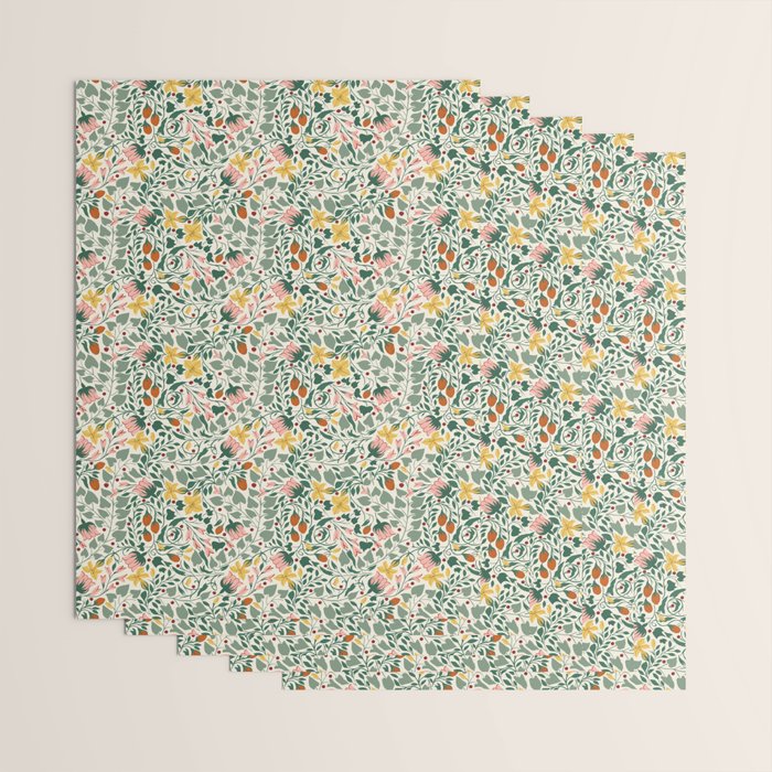 Folklore Vine Wrapping Paper Gallery Image 3