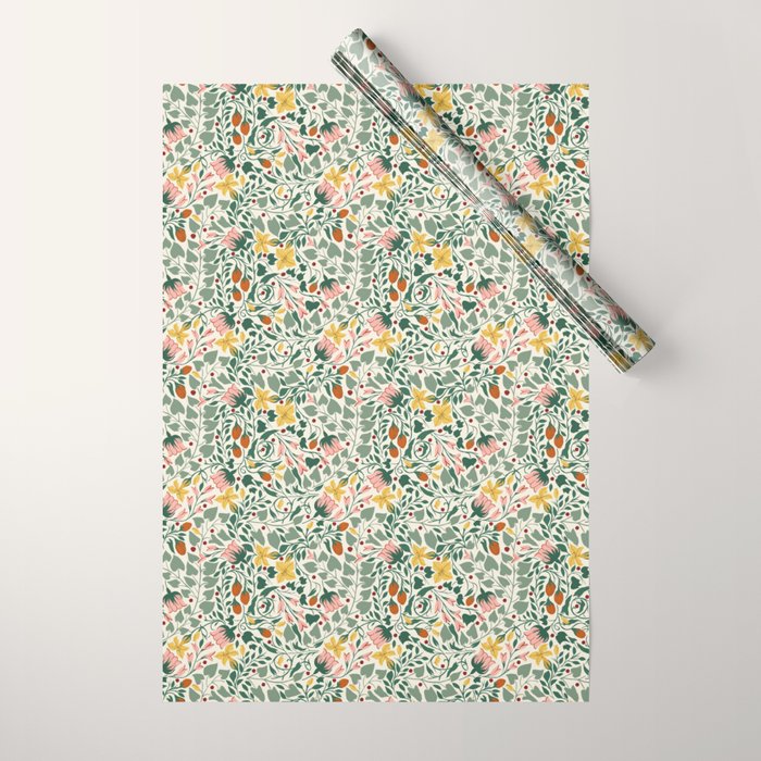 Folklore Vine Wrapping Paper Gallery Image 1