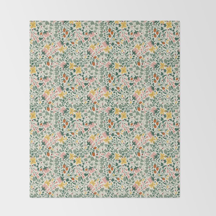 Folklore Vine Throw Blanket Gallery Image 2