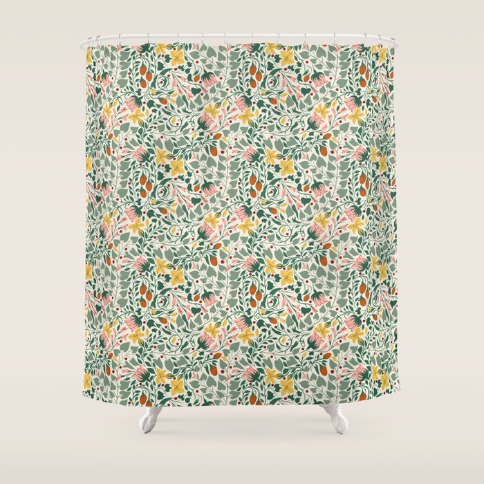 Folklore Vine Shower Curtain Gallery Image 1