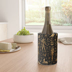 Ancient Egyptian Hieroglyphics Obsidian Copper Wine Chiller Gallery Image 4