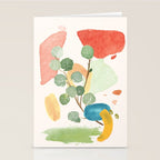 Modern Abstract Watercolour Art IV Stationery Card Gallery Image 2