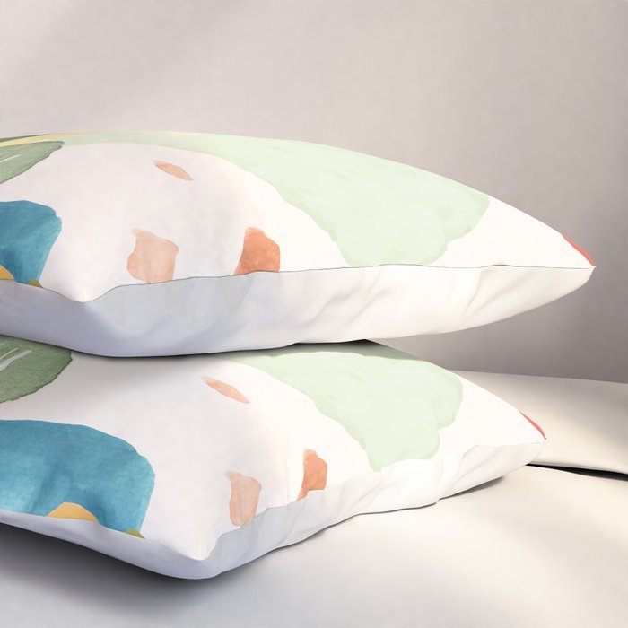 Modern Abstract Watercolour Art IV Pillow Sham Gallery Image 3