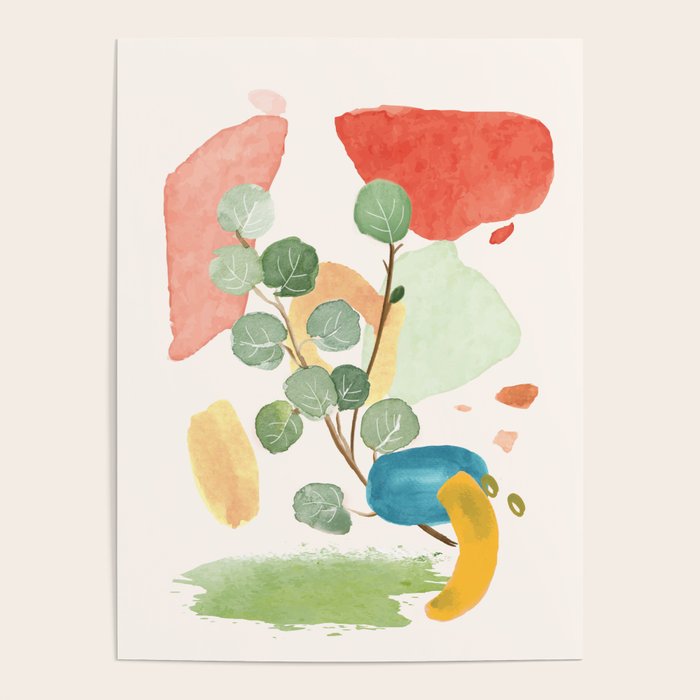 Modern Abstract Watercolour Art IV Poster Gallery Image 4