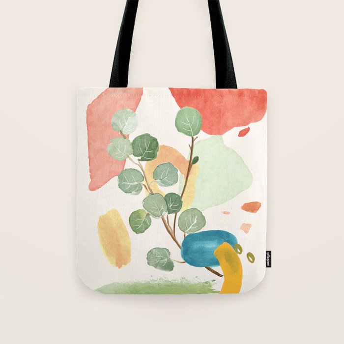 Modern Abstract Watercolour Art IV Tote Bag Gallery Image 1