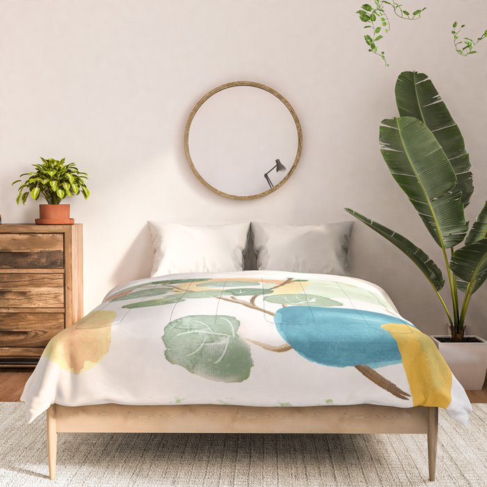 Modern Abstract Watercolour Art IV Comforter Gallery Image 3