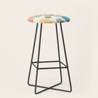 Modern Abstract Watercolour Art IV Stool Gallery Image 1