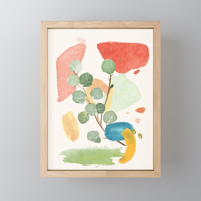 Modern Abstract Watercolour Art IV Mini Art Print Gallery Image 1