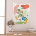 Modern Abstract Watercolour Art IV Wall Tapestry Gallery Image 2