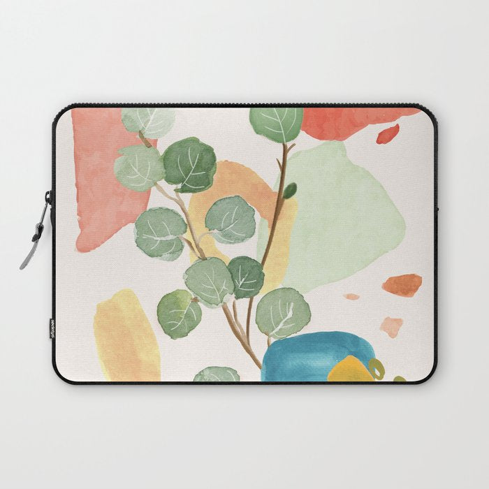 Modern Abstract Watercolour Art IV Laptop Sleeve Gallery Image 1