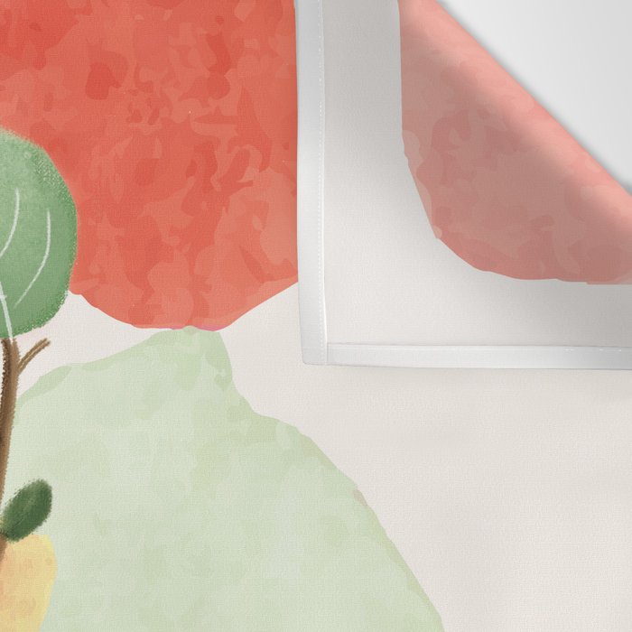Modern Abstract Watercolour Art IV Wall Tapestry Gallery Image 3