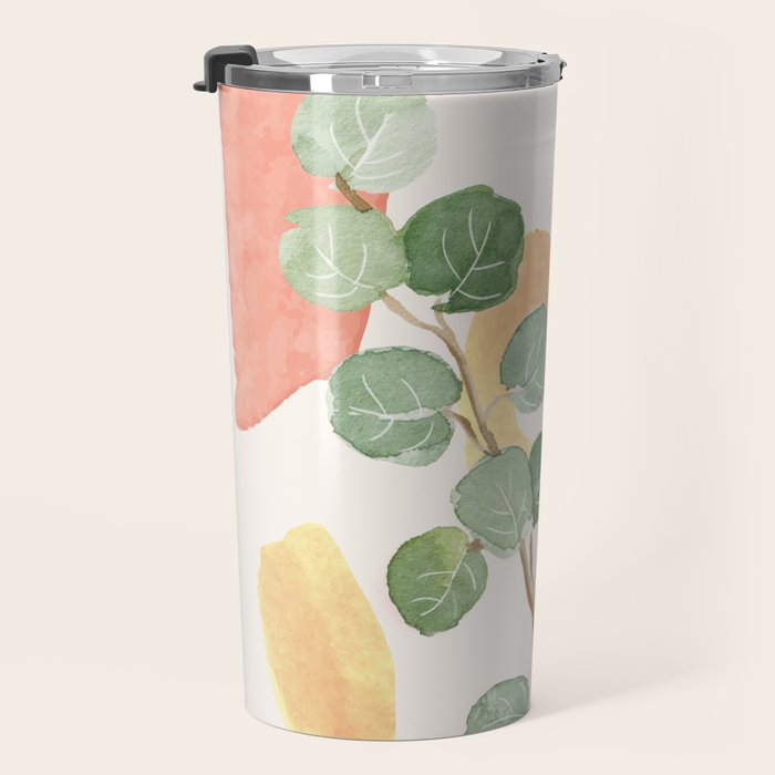 Modern Abstract Watercolour Art IV Travel Mug Gallery Image 3