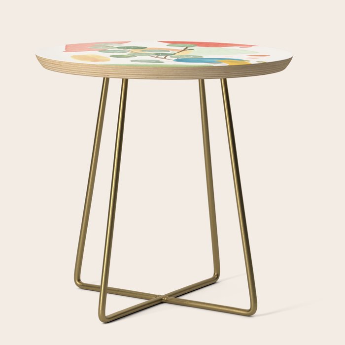 Modern Abstract Watercolour Art IV Side Table Gallery Image 1