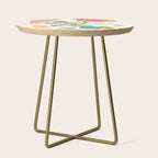 Modern Abstract Watercolour Art IV Side Table Gallery Image 1