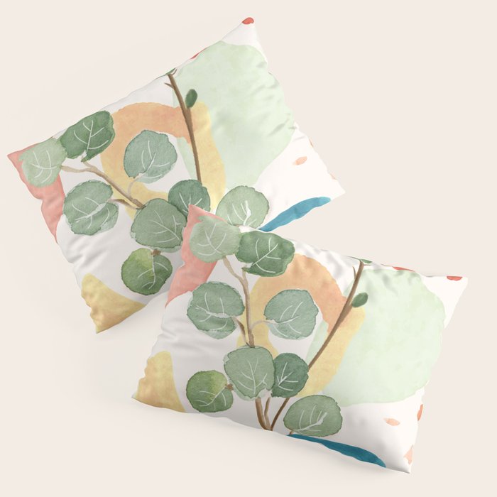Modern Abstract Watercolour Art IV Pillow Sham Gallery Image 3