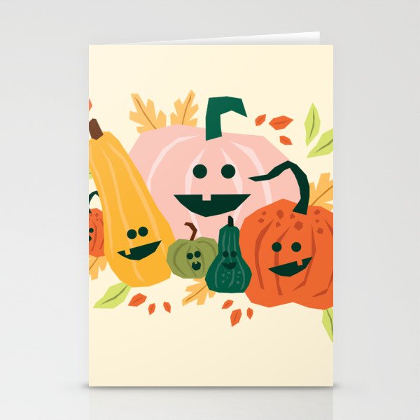 Cute scary pumpkins Stationery Card Gallery Image 2