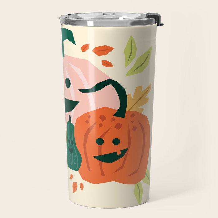 Cute scary pumpkins Travel Mug Gallery Image 2