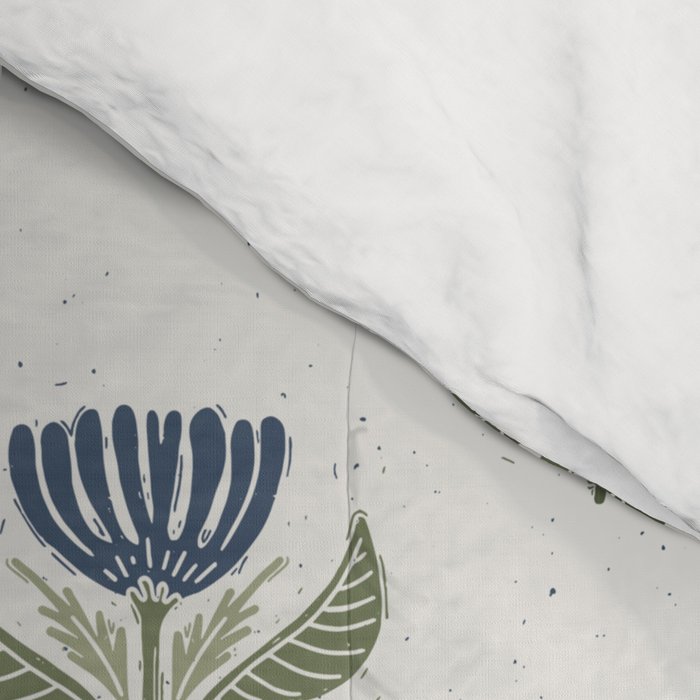 Stamped Floral Comforter Gallery Image 4