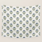 Stamped Floral Wall Tapestry Gallery Image 4