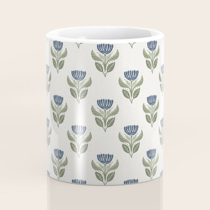 Stamped Floral Coffee Mug Gallery Image 4