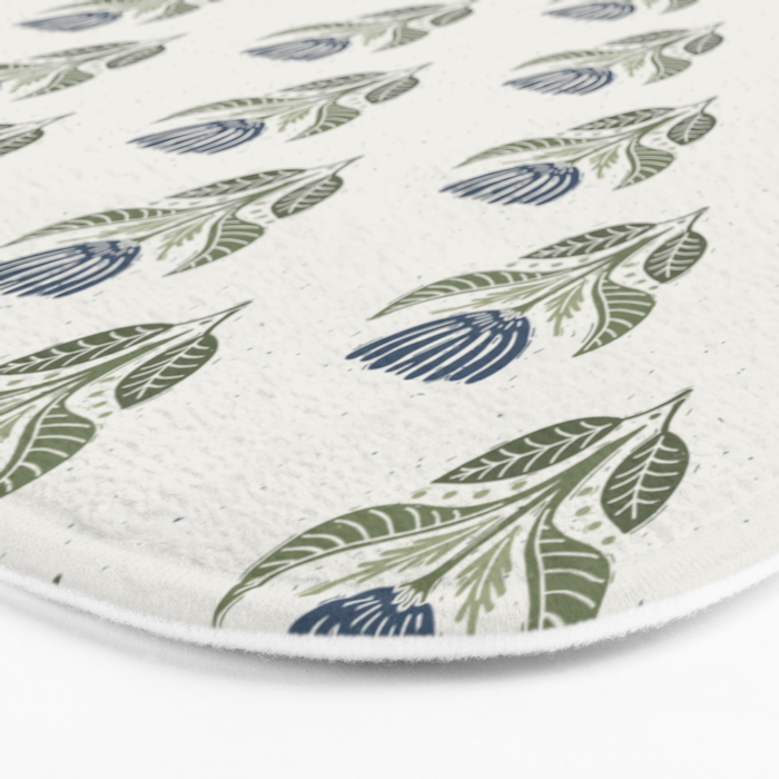 Stamped Floral Bath Mat Gallery Image 3