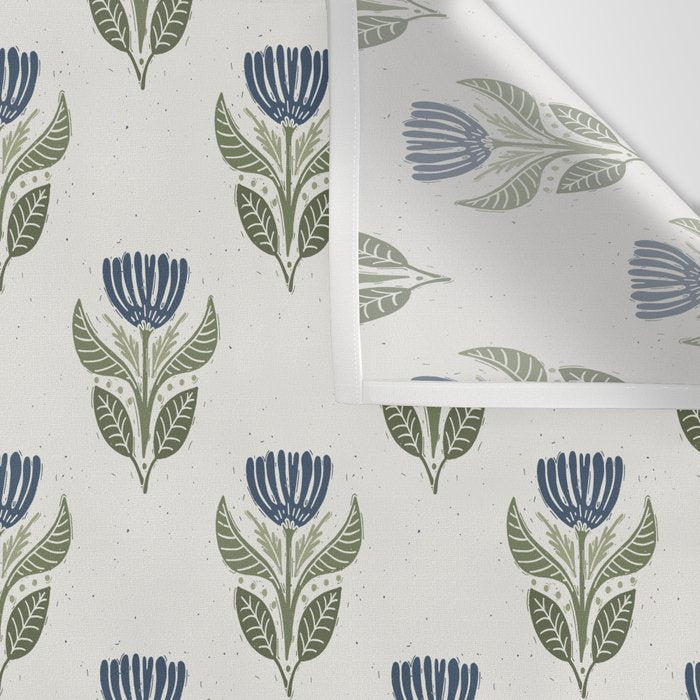 Stamped Floral Wall Tapestry Gallery Image 3
