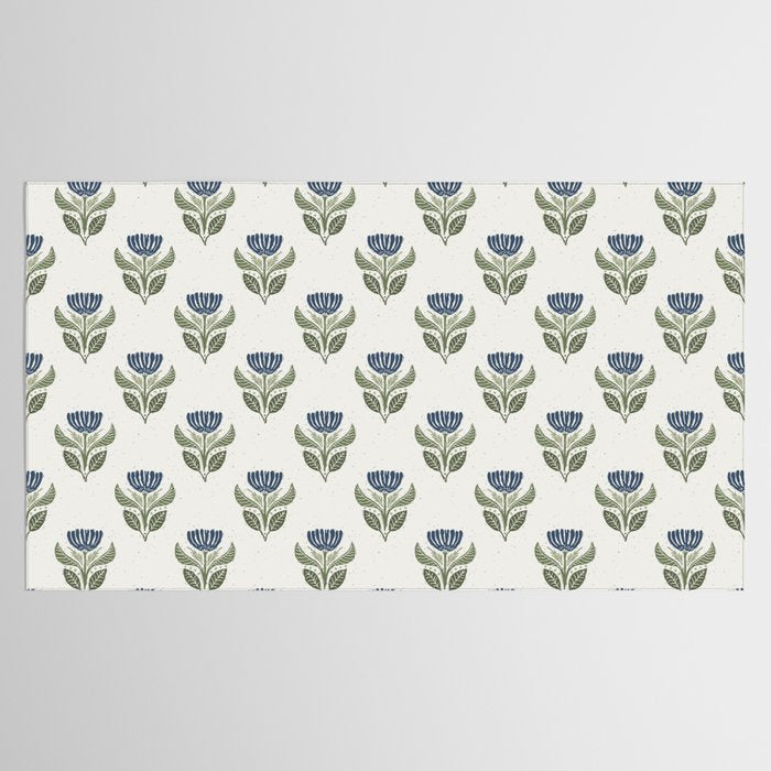 Stamped Floral Tablecloth Gallery Image 2