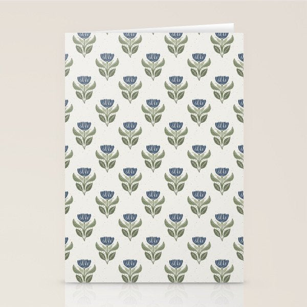 Stamped Floral Stationery Card Gallery Image 2