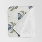 Stamped Floral Throw Blanket Gallery Image 3