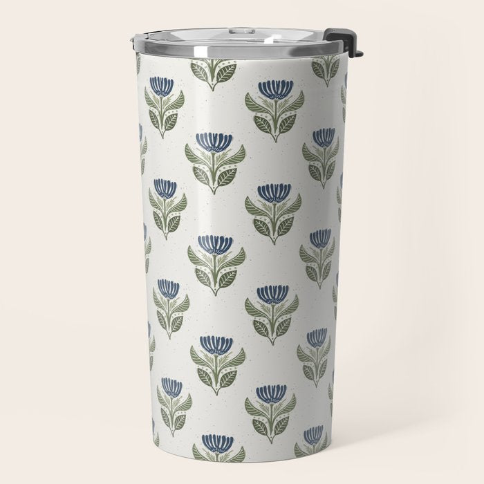 Stamped Floral Travel Mug Gallery Image 2