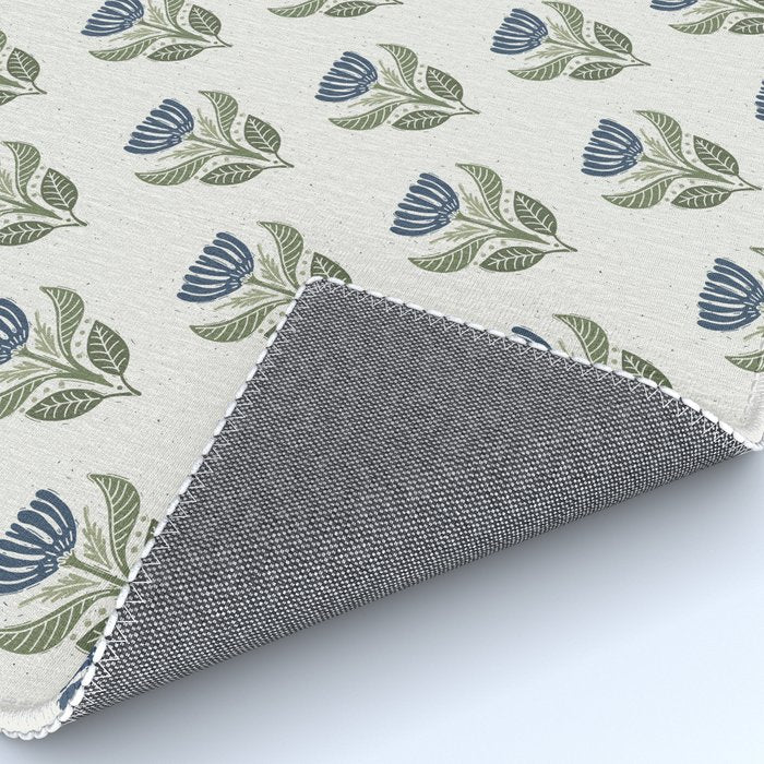 Stamped Floral Rug Gallery Image 4
