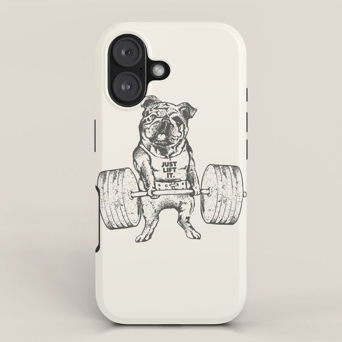 English Bulldog Lift iPhone Case Gallery Image 1