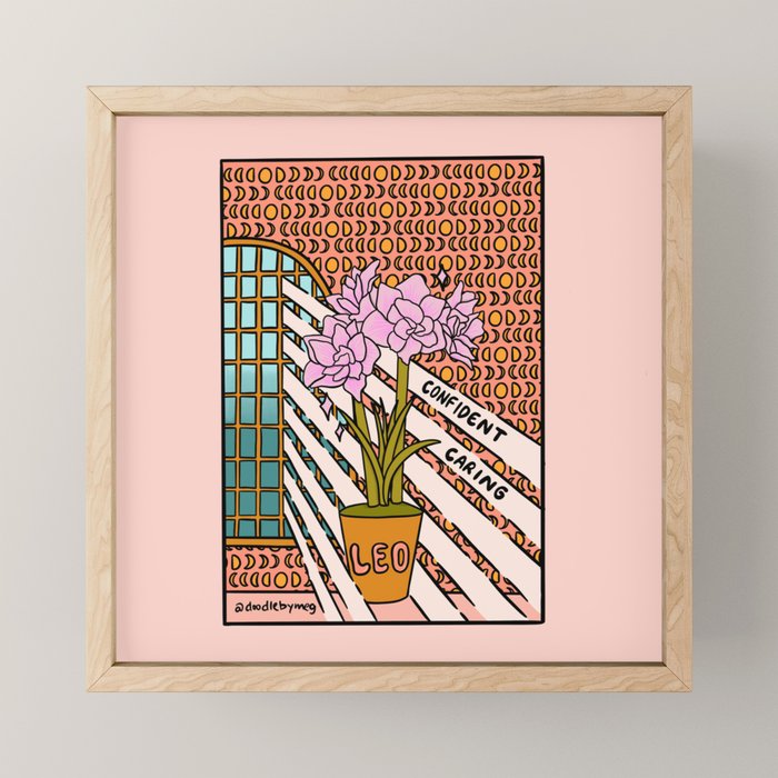 Leo Plant Mini Art Print Gallery Image 1