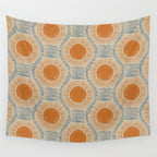 Boho Sun and Sea Vintage Ogee Wall Tapestry Gallery Image 4