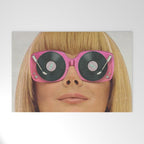 Pink Vinyl Sun Glasses - Vinyl Shades  Welcome Mat Gallery Image 1