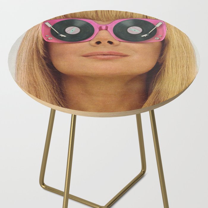 Pink Vinyl Sun Glasses - Vinyl Shades  Side Table Gallery Image 2