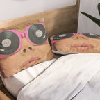 Pink Vinyl Sun Glasses - Vinyl Shades  Pillow Sham Gallery Image 2