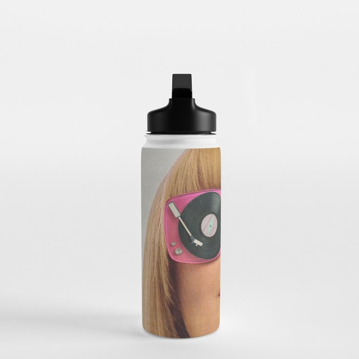 Pink Vinyl Sun Glasses - Vinyl Shades  Water Bottle Gallery Image 3