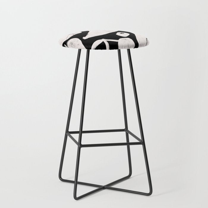 Abstract Fruit Black Stool Gallery Image 1