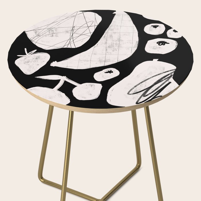 Abstract Fruit Black Side Table Gallery Image 2