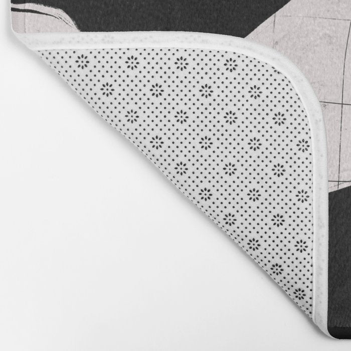 Abstract Fruit Black Bath Mat Gallery Image 2