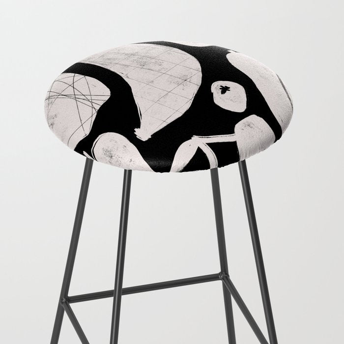 Abstract Fruit Black Stool Gallery Image 2