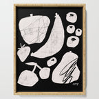 Abstract Fruit Black Serving Tray Gallery Image 1