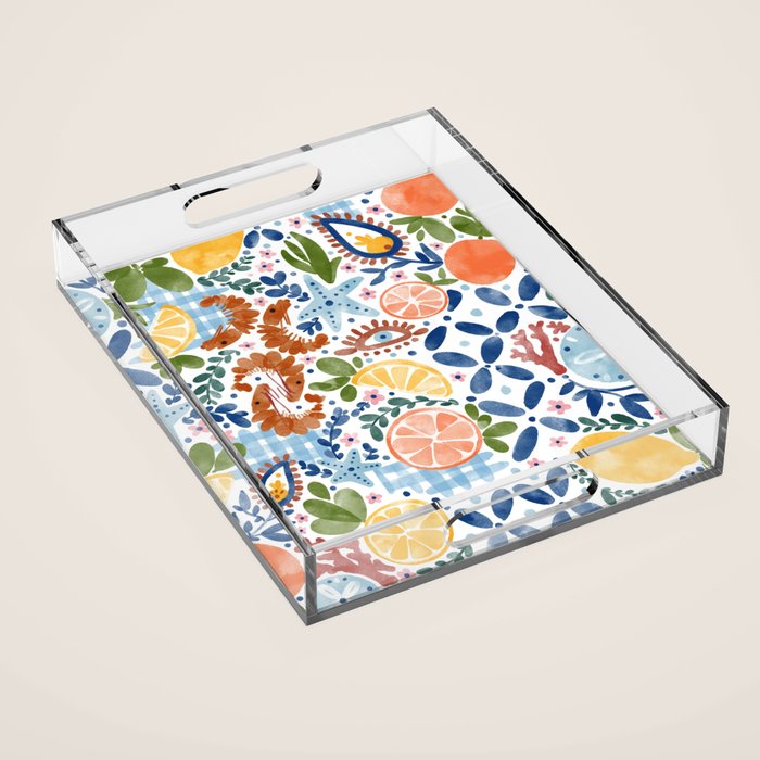 Sunny Coastal Escape Acrylic Tray Gallery Image 1