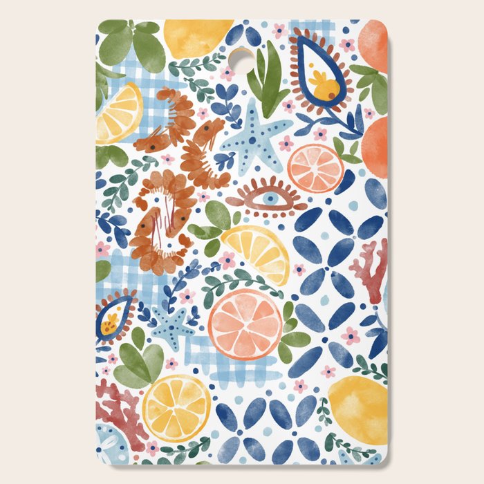 Sunny Coastal Escape Cutting Board Gallery Image 1
