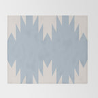 Geometric Southwestern Minimalism - Soft Sky Blue Throw Blanket Gallery Image 2