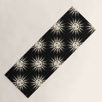 Freckled Suns - black and cream Yoga Mat Gallery Image 1