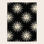Freckled Suns - black and cream Poster Gallery Image 4