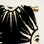 Freckled Suns - black and cream Window Curtain Gallery Image 2